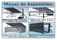 EQUIPOS DE EXPOSICIÓN SERIGRAFÍCA  ----- MARCOS DE VACIO PARED. ----   MESA DE LUZ  ULTRAVIOLETA